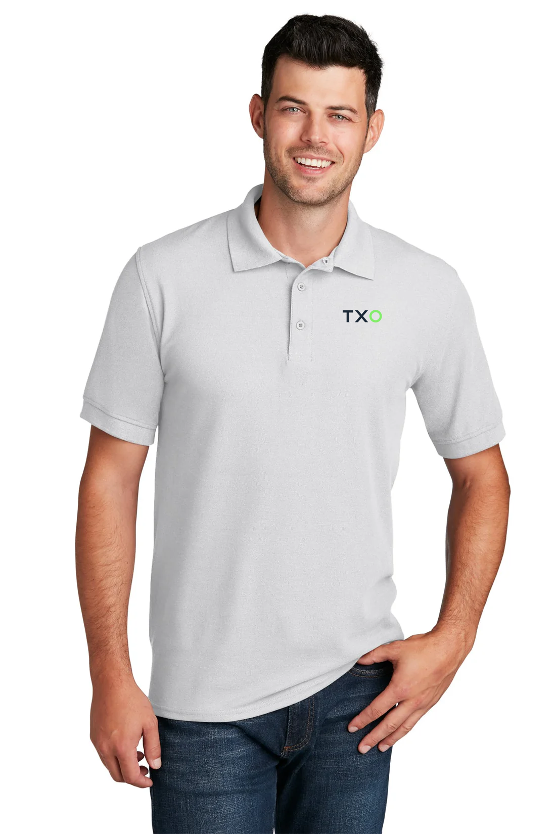 Port & Company Pique Polo, White [TXO]