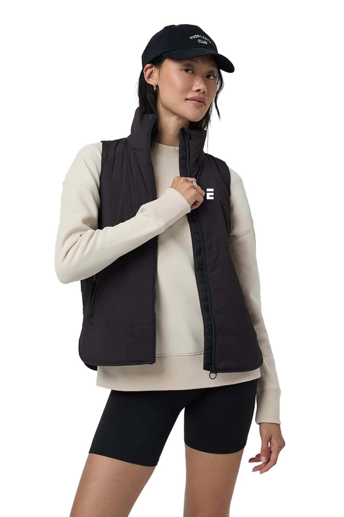 Vuori Women's Canyon Insulated Vest, Black [Executive Construction]