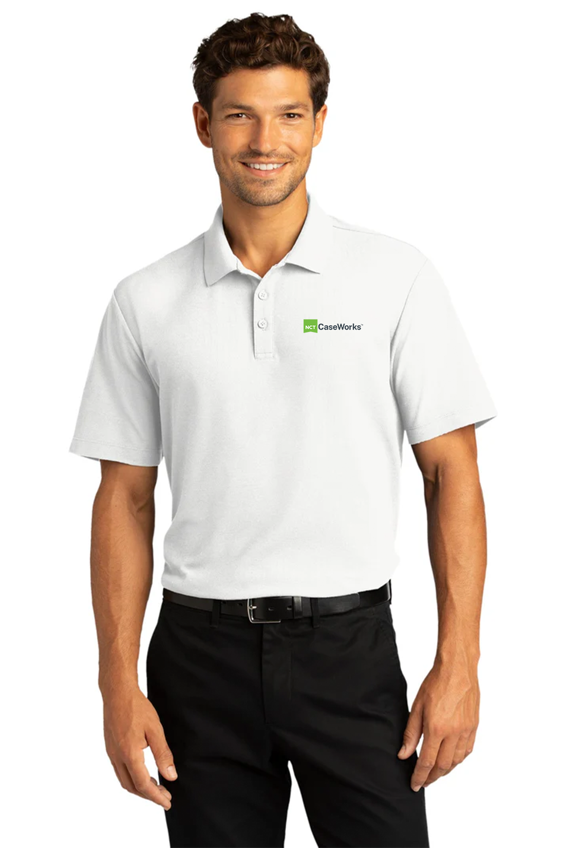Port Authority SuperPro React Polo, White [NCT]