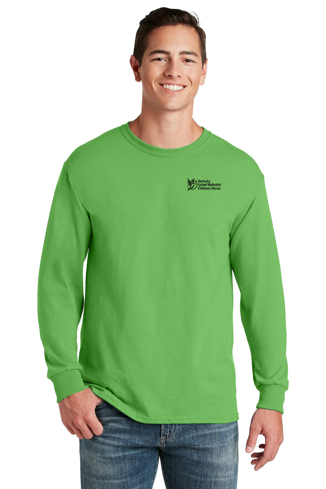 Jerzees Dri-Power 50/50 Cotton/Poly Long Sleeve T-Shirt, Kiwi [Kentucky United Methodist Children's Homes]