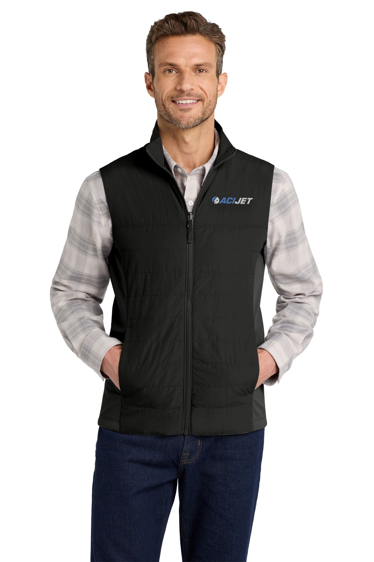 Port Authority Collective Insulated Branded Vests, Deep Black [ACI Jet Uniforms]