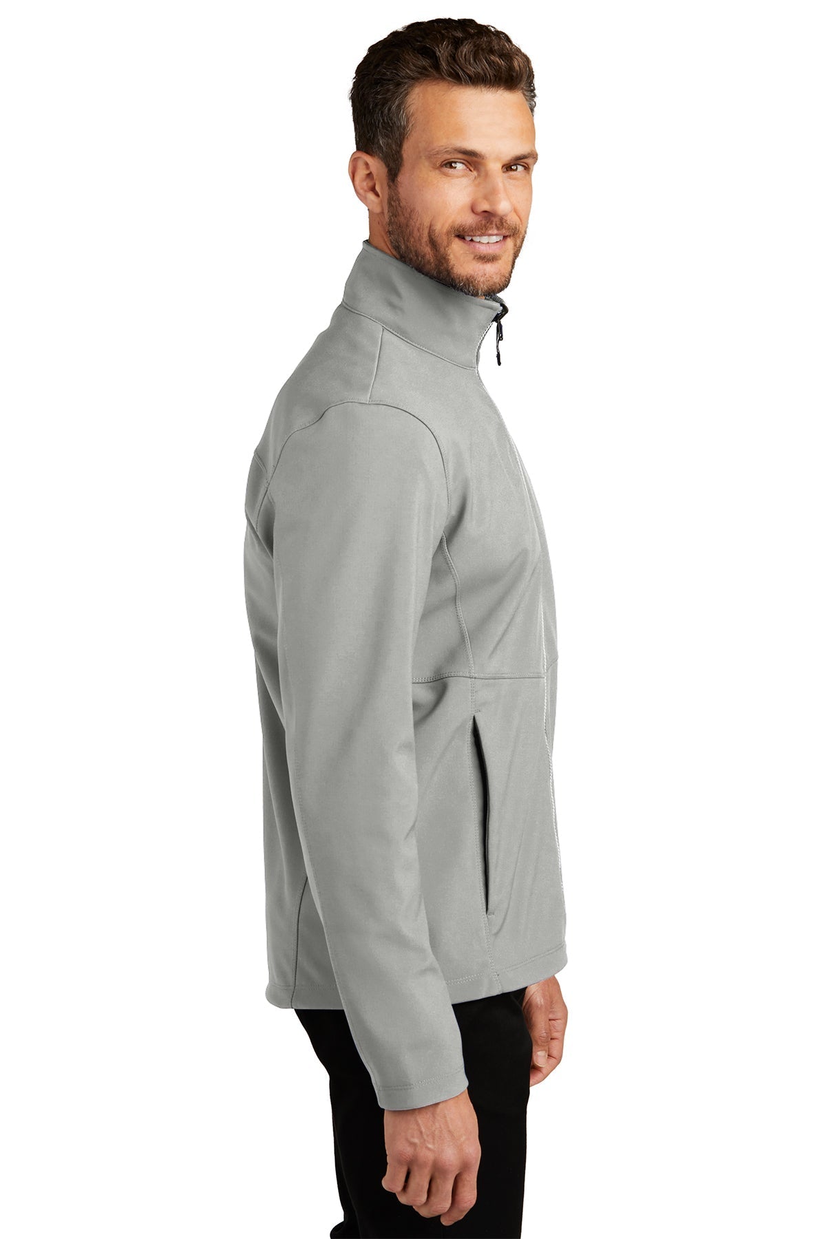 Port Authority Collective Soft Shell Customized Jackets, Gusty Grey [Tongue Point Job Corps]