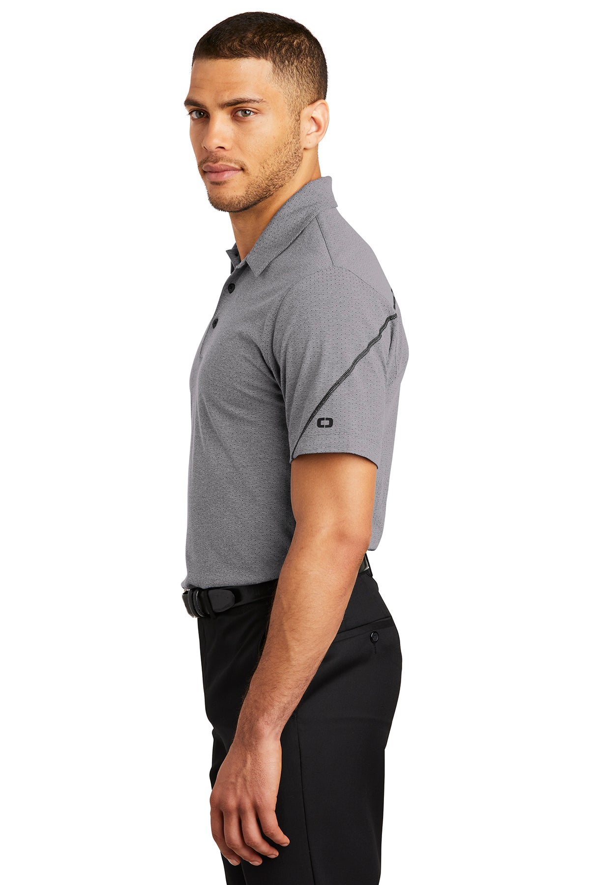 OGIO Tread Customized Polos, Grey Heather [Sherpa LLC]