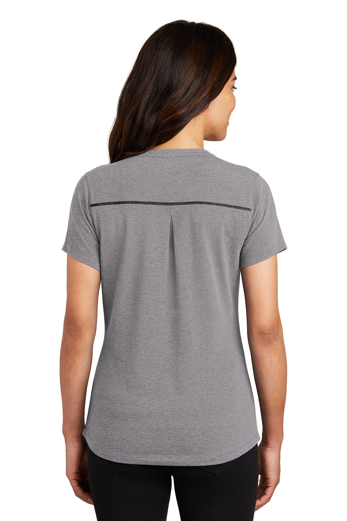 OGIO Ladies Tread Branded Henleys, Grey Heather [Sherpa LLC]