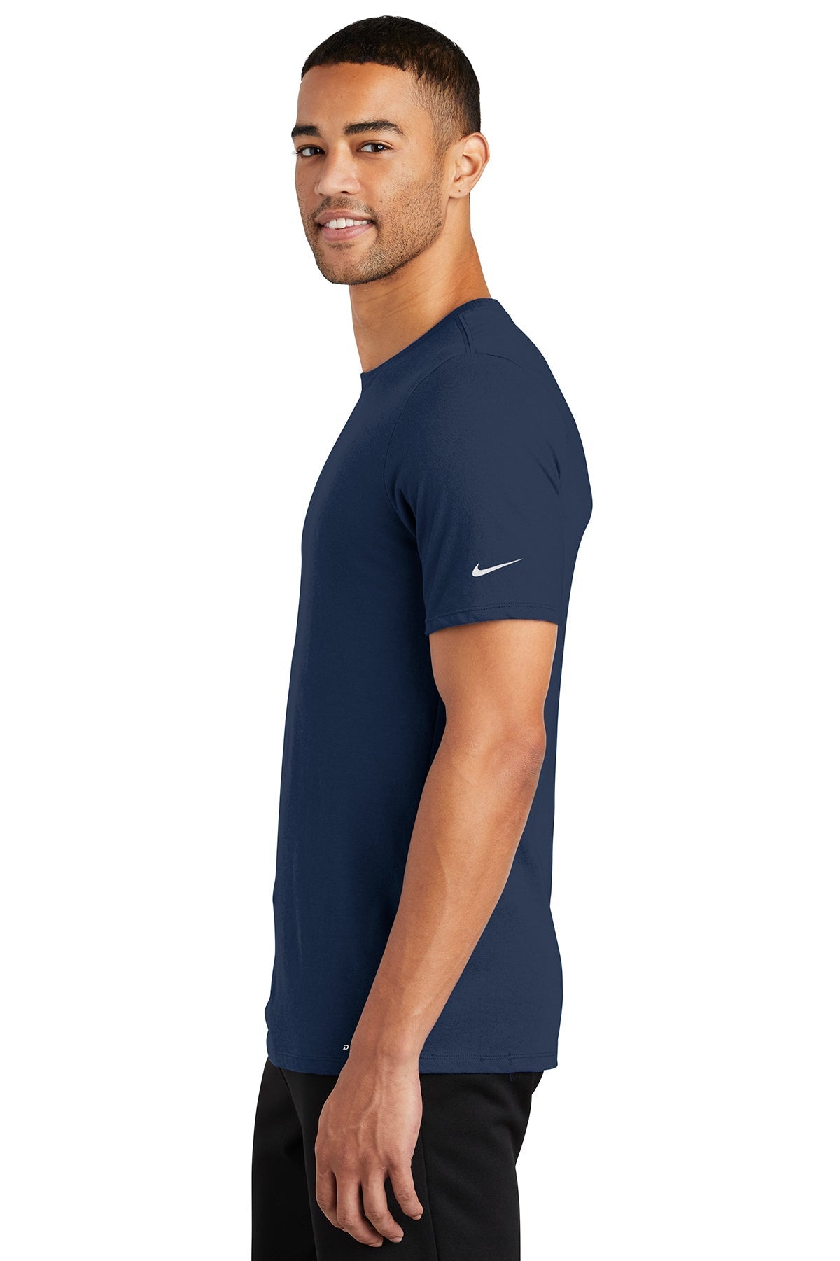 Nike DriFIT Cotton Poly Custom Tees, College Navy [GuidePoint Security Cloud Security]