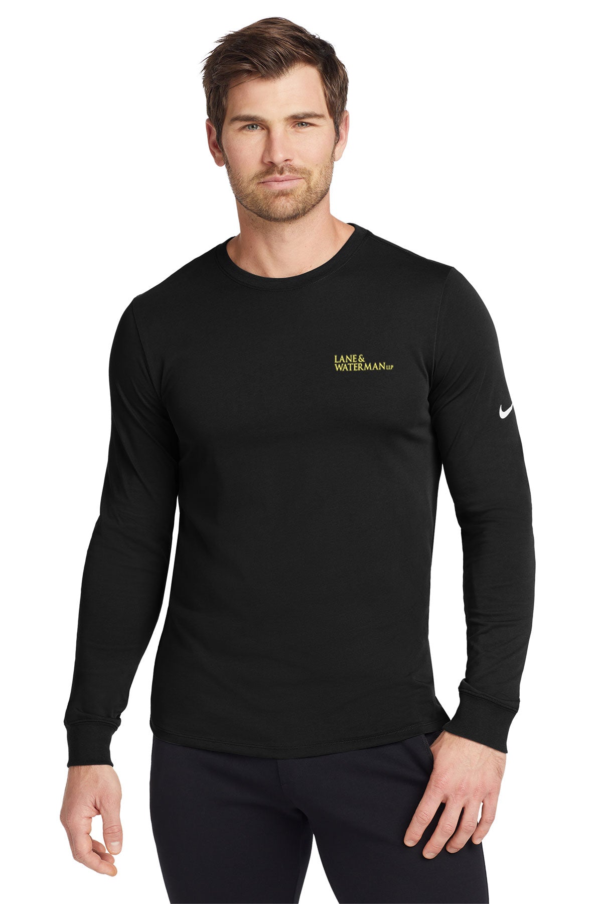 Nike Dri-FIT Long Sleeve Tee, Black [Lane & Waterman]