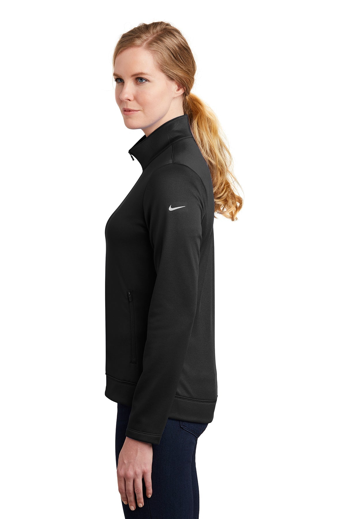 Nike Ladies ThermaFIT Full-Zip Customized Jackets, Black [SEB Professional]