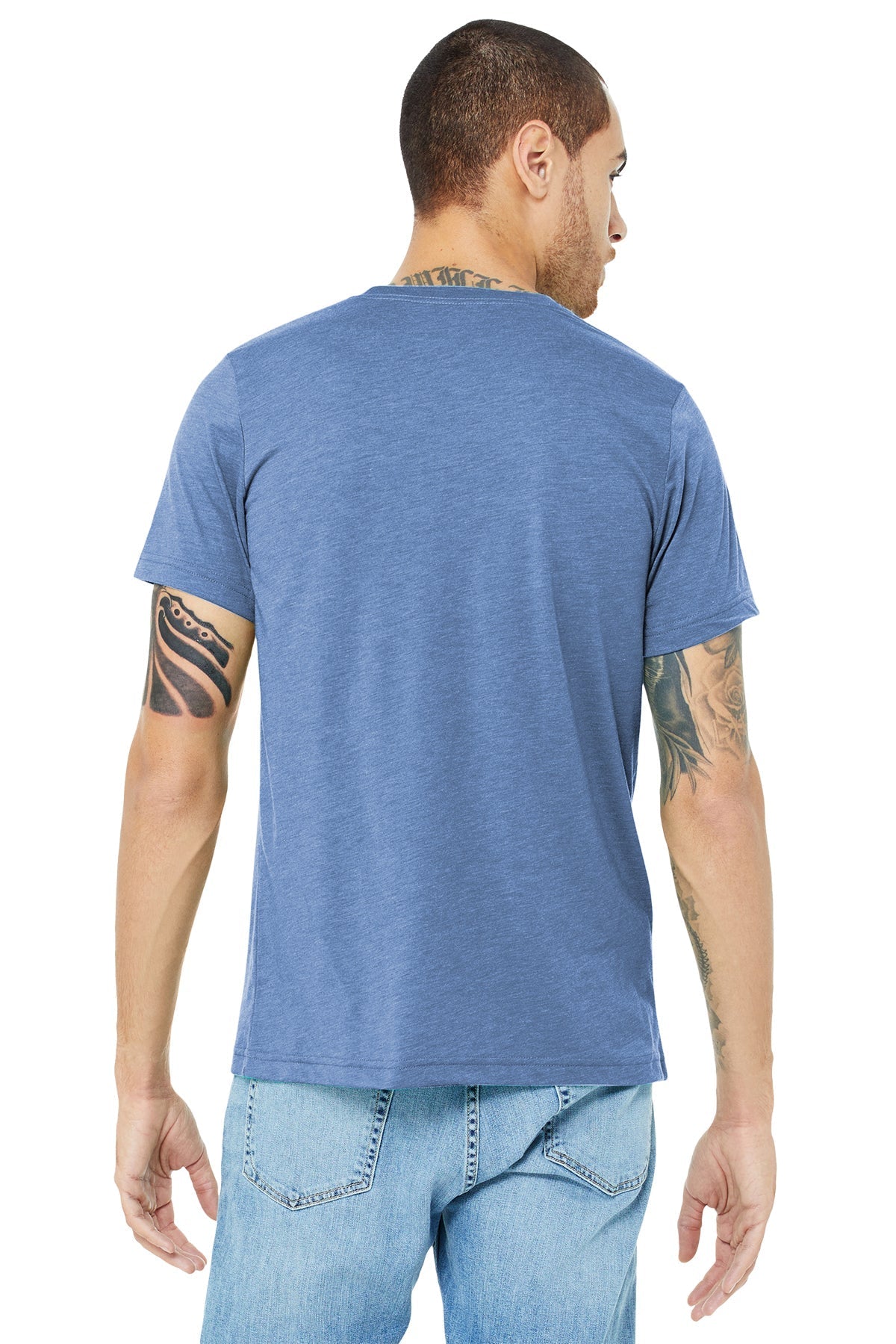 Bella Canvas Unisex Triblend T-Shirt, Blue [High Sky Children's Ranch]