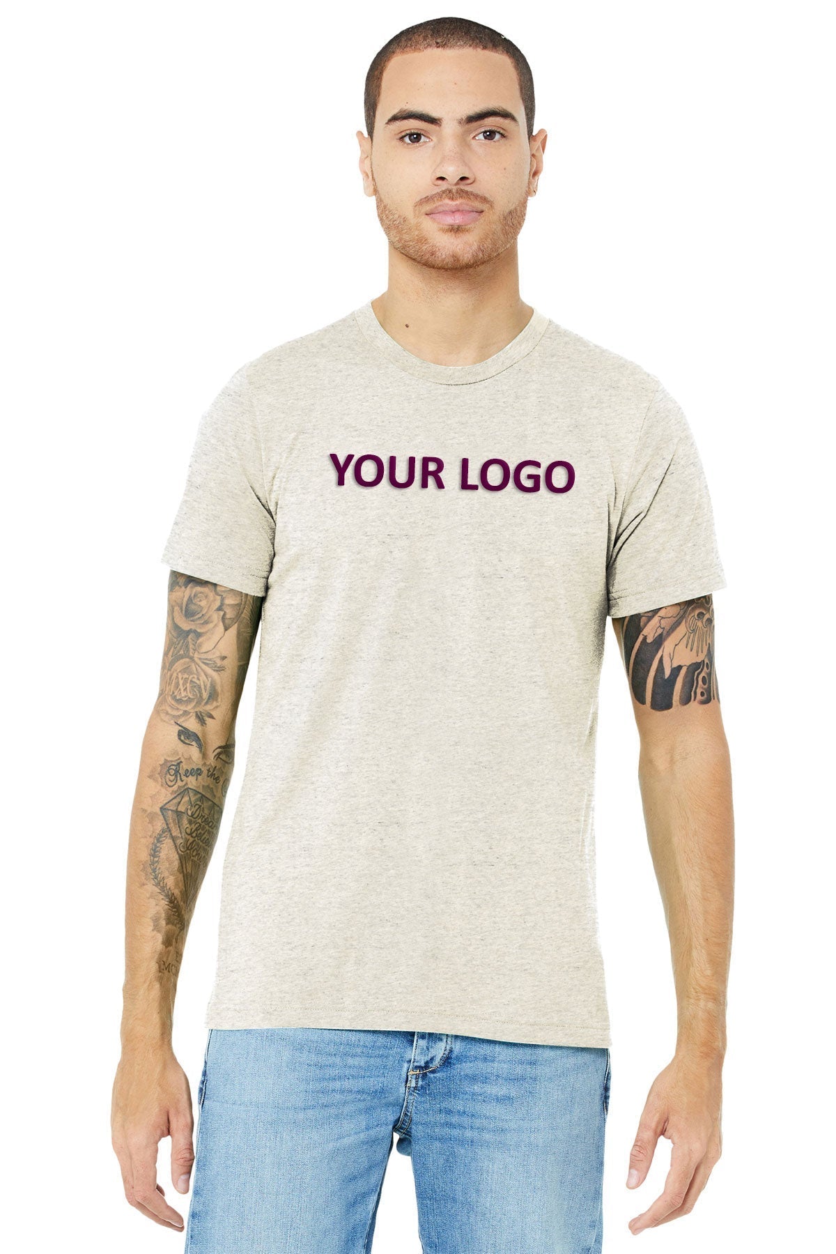 Bella Canvas Unisex Triblend T-Shirt, Oatmeal [BMES @ Michigan Technological University]