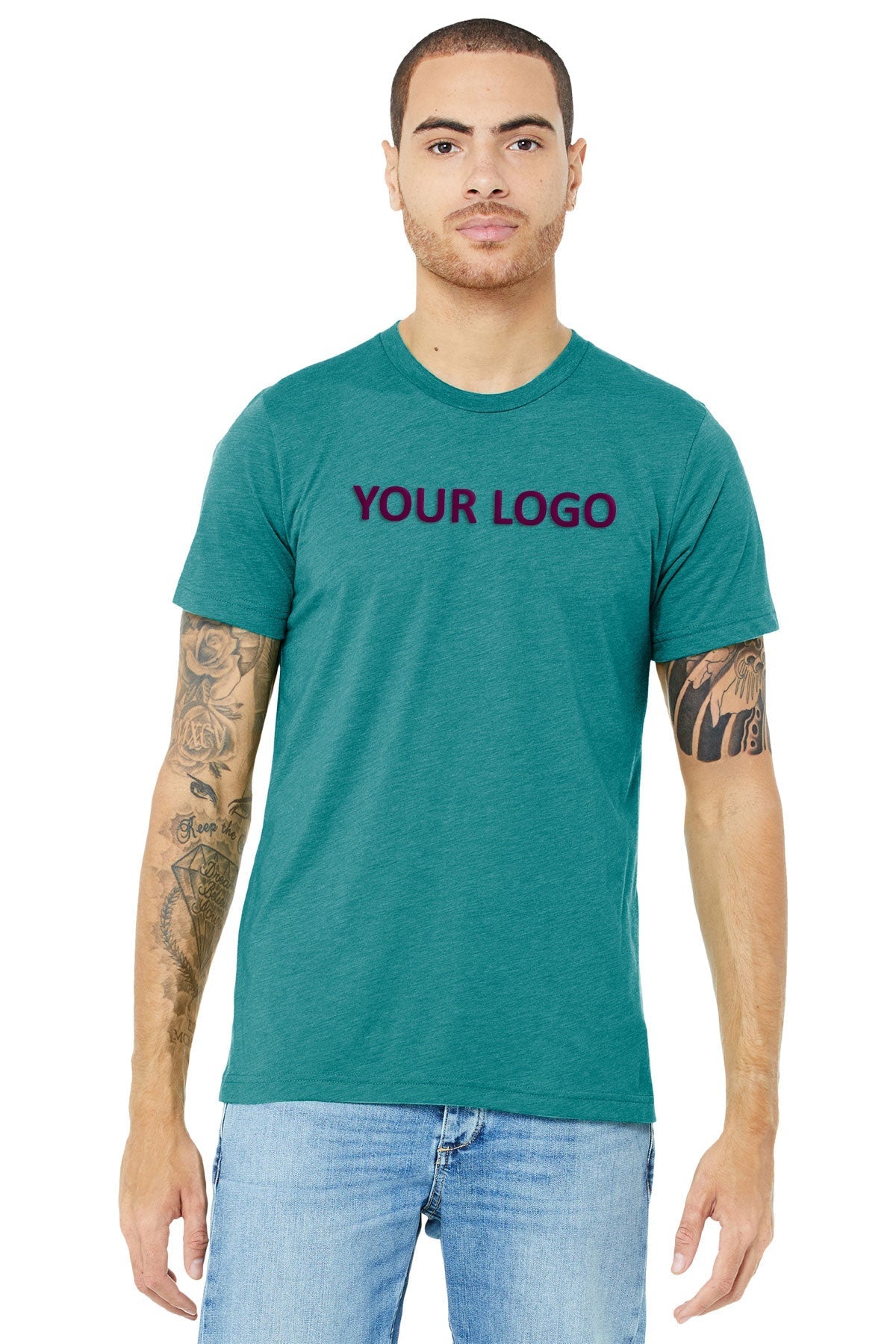 Bella Canvas Unisex Triblend T-Shirt, Teal [Horizontal]