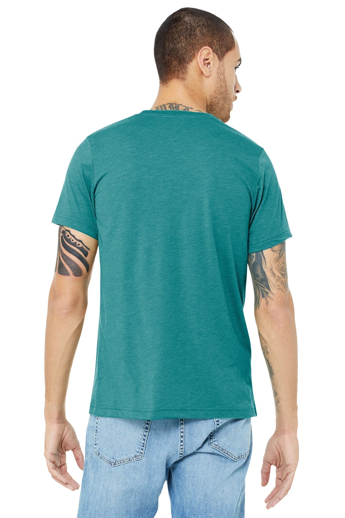 Bella Canvas Unisex Triblend T-Shirt, Teal [Horizontal]