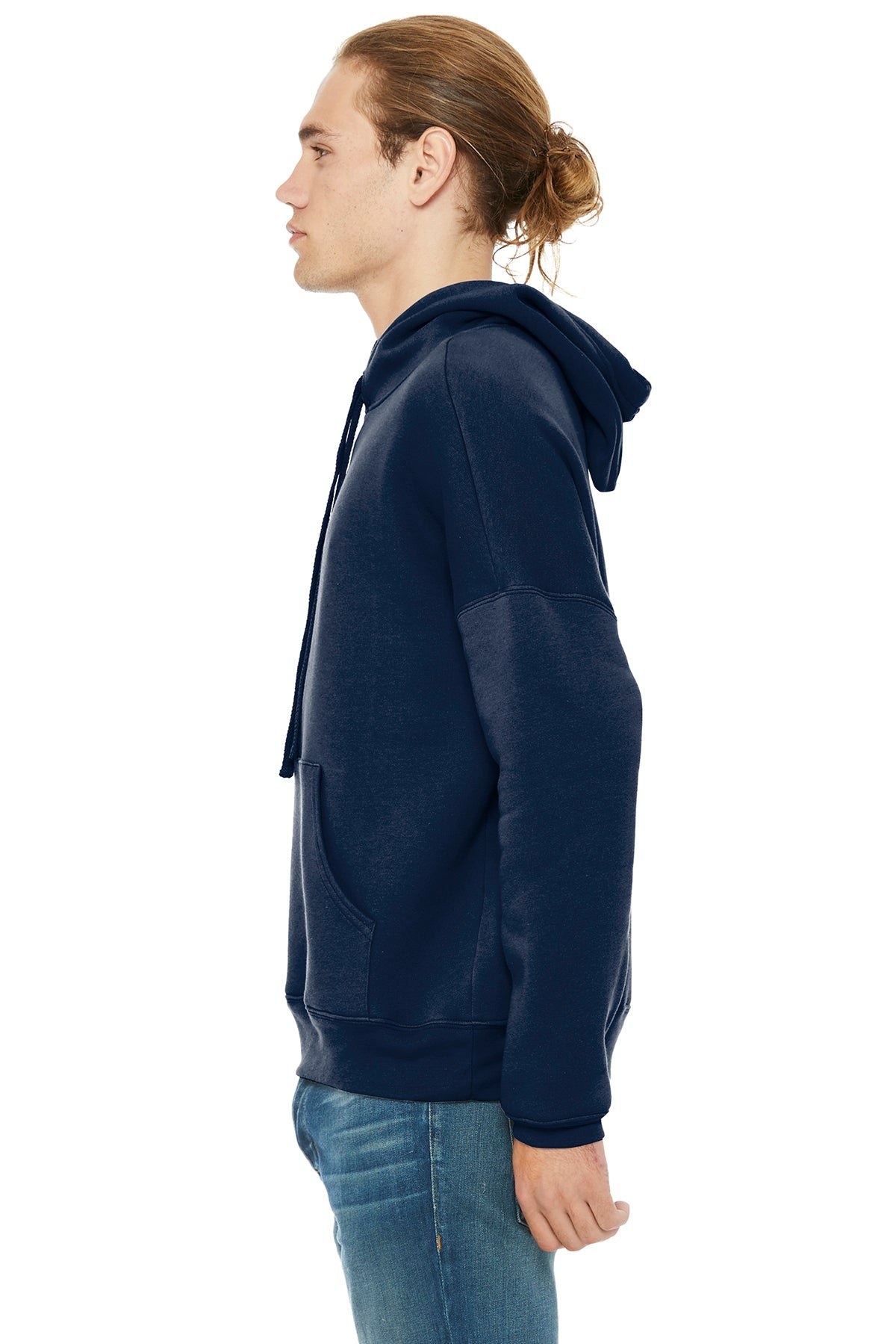 Bella Canvas Unisex Sponge Fleece Hoodie, Navy [New England Construction]