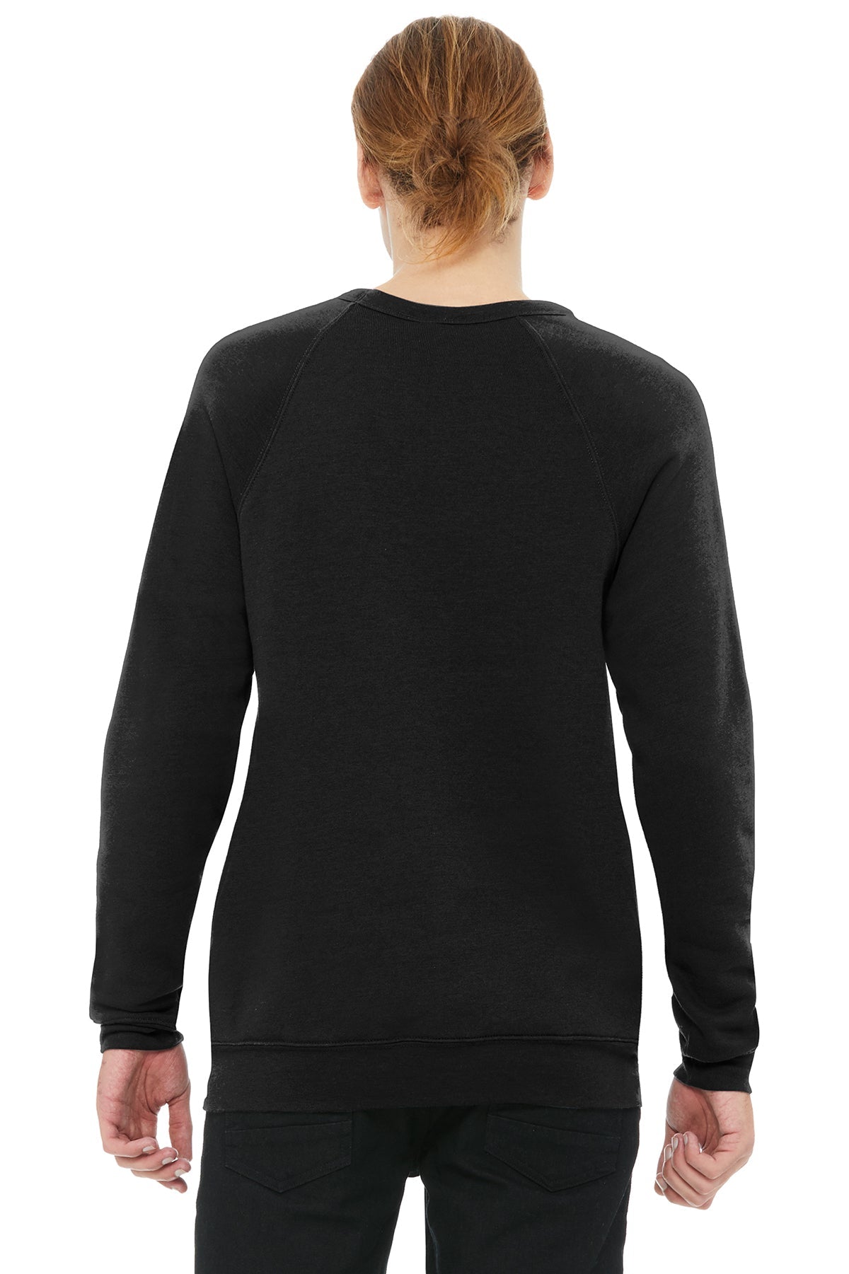 Bella Canvas Unisex Sponge Fleece Crewneck Sweatshirt, Black [Marx Optical]