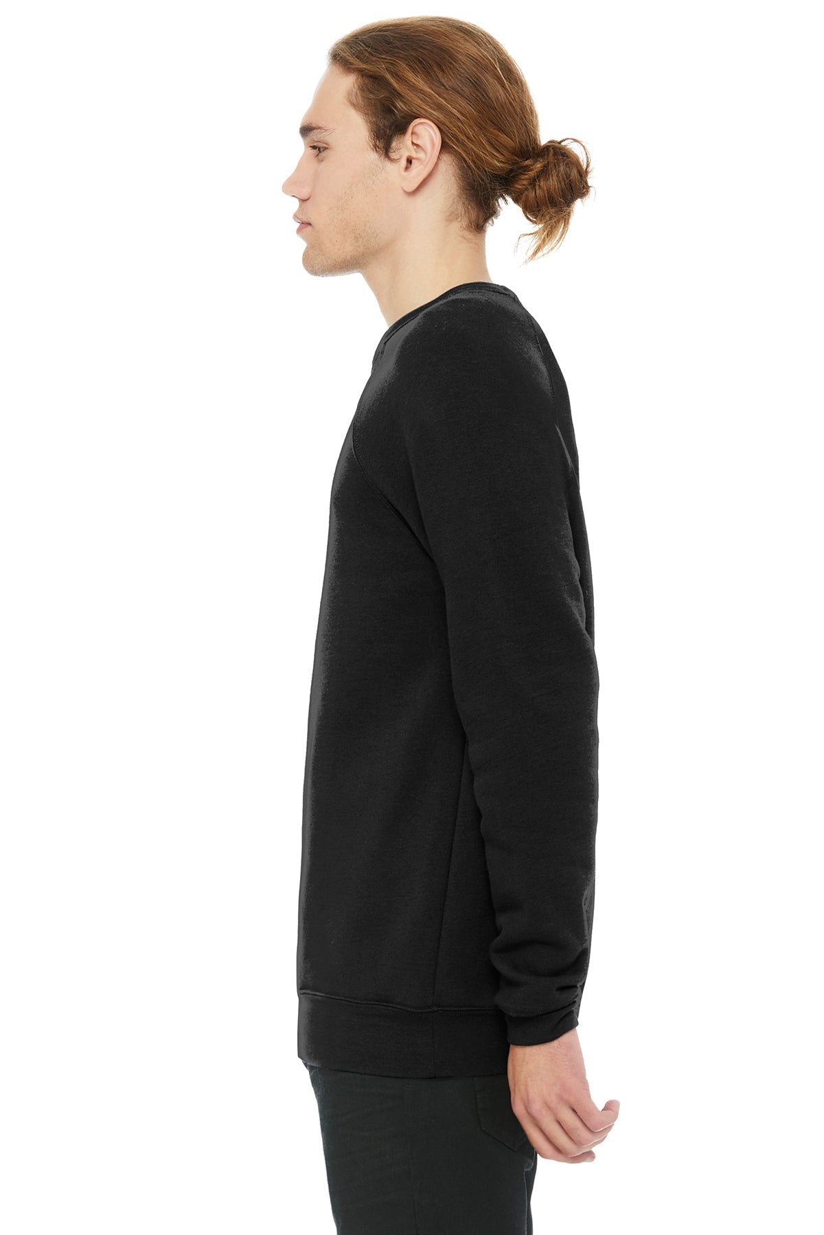 Bella Canvas Unisex Sponge Fleece Crewneck Sweatshirt, Black [Marx Optical]