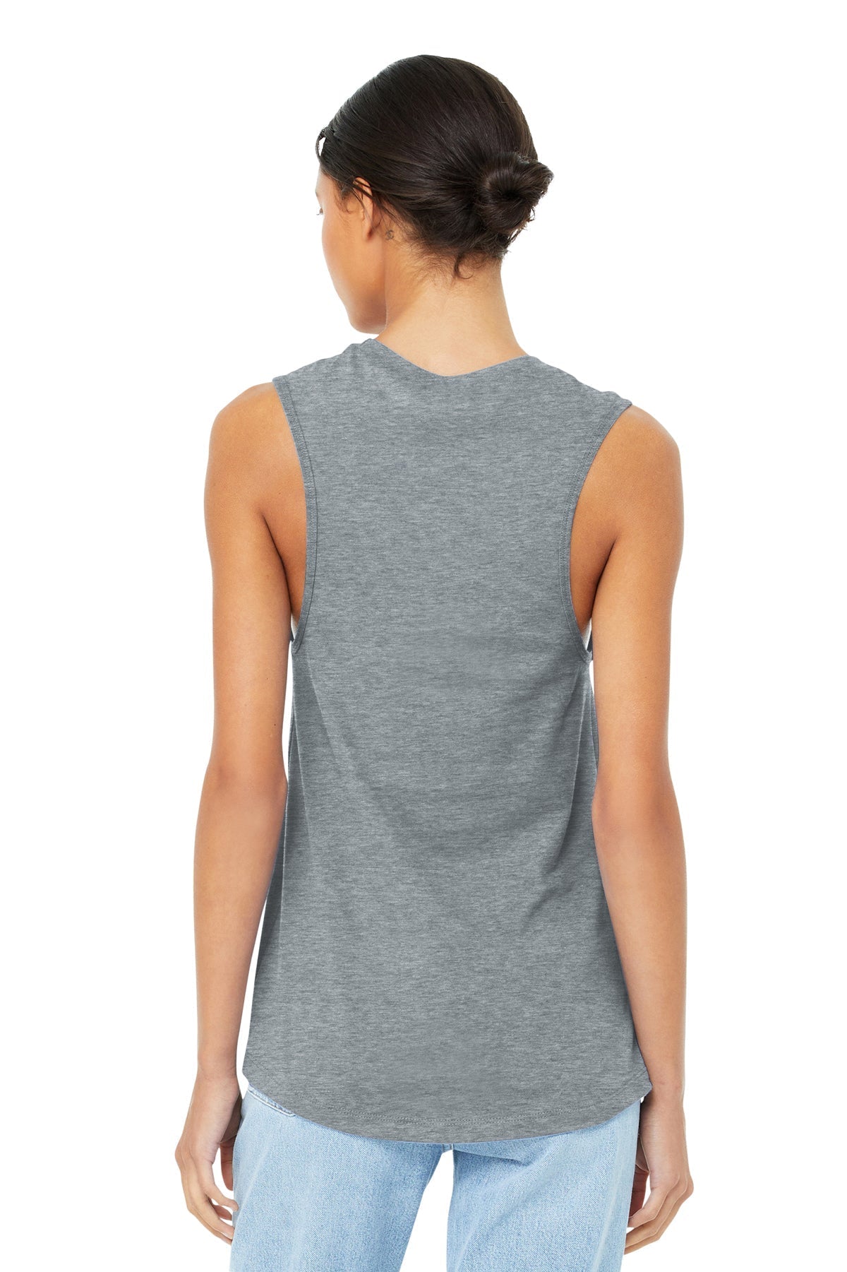 Bella Canvas Womens Jersey Muscle Tank, Athletic Heather [A Oasis Pools and Outdoor Living]