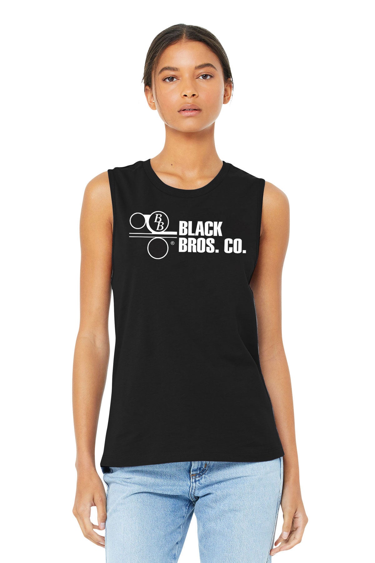 Bella Canvas Womens Tank, Black [Black Bros Co]