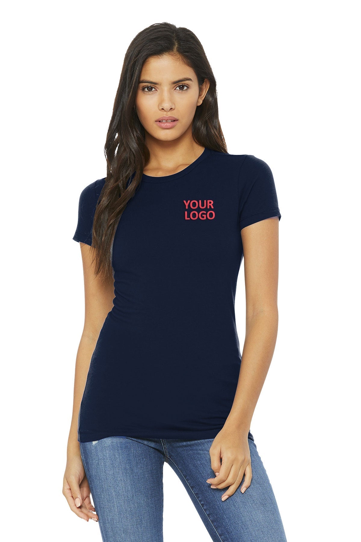 Bella Canvas Ladies The Favorite T-Shirt, Navy [Valley Internet]