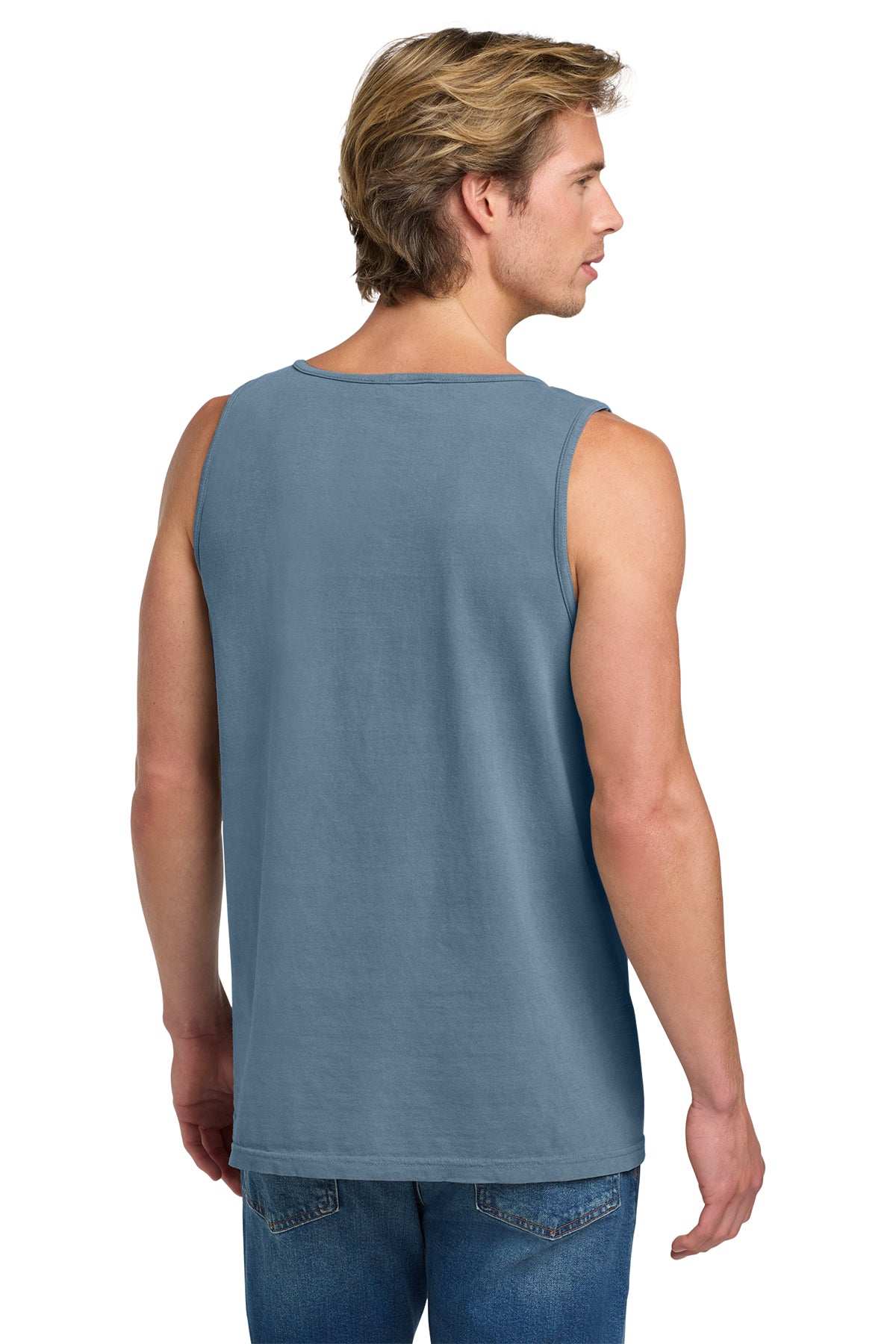 Comfort Colors Heavyweight Custom Ring Spun Tank Tops, Blue Jean