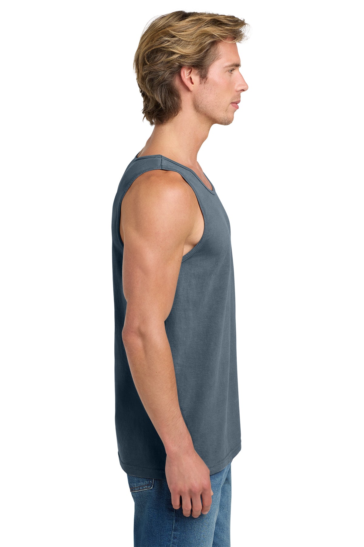 Comfort Colors Heavyweight Custom Ring Spun Tank Tops, Denim