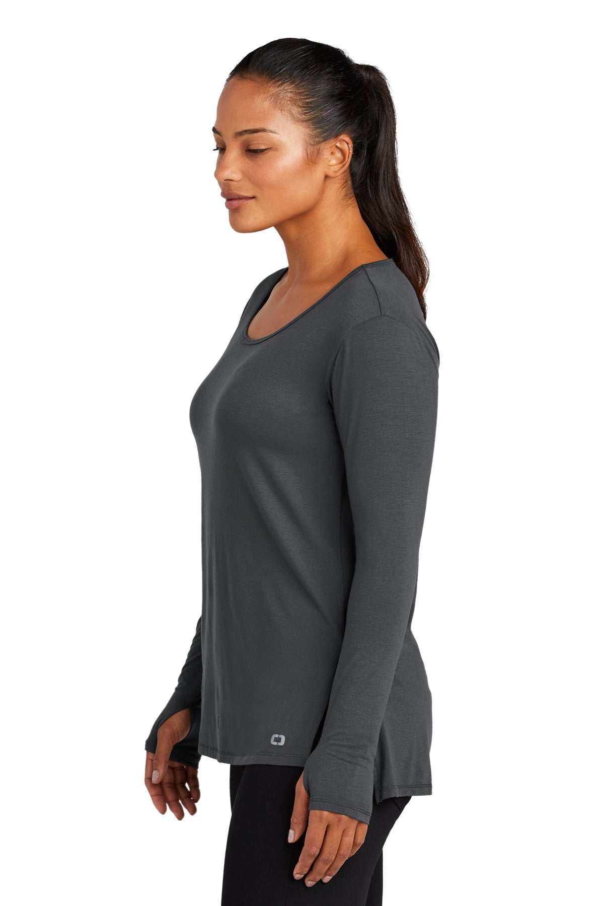 OGIO Ladies Luuma Long Sleeve Customized Tunics, Diesel Grey [Milford Mining Company Utah]