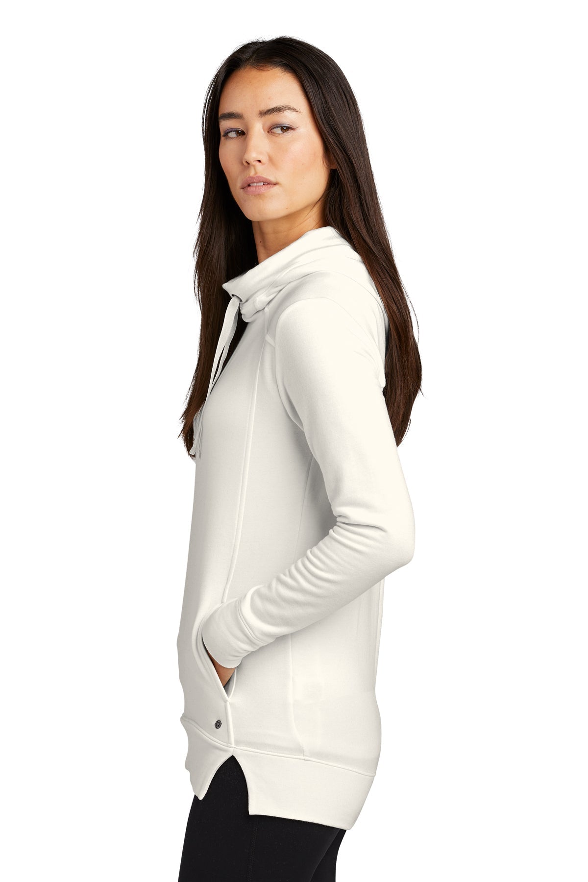 OGIO Ladies Luuma Custom Fleece Hoodies, Ivory Snow [Black Diamond Realty]
