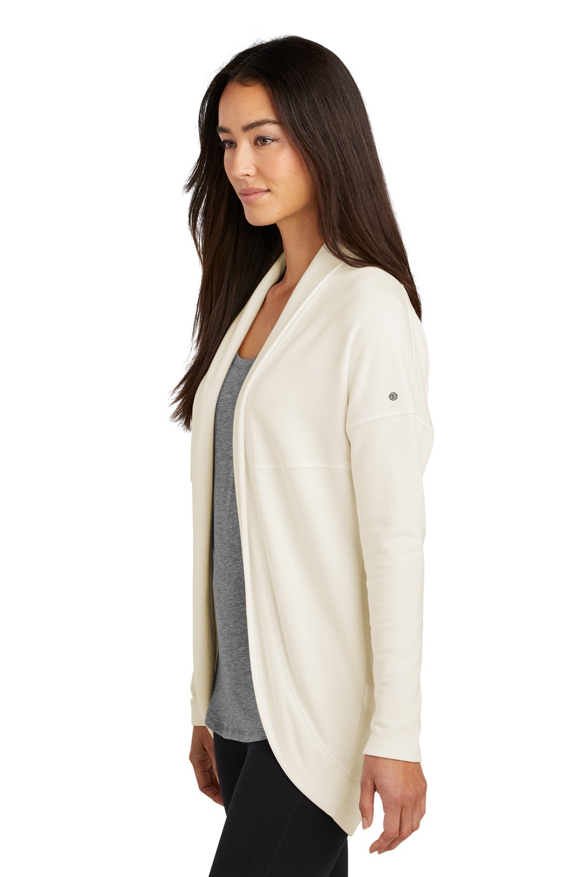 OGIO Ladies Luuma Cocoon Fleece, Ivory Snow [Horizontal Talent]