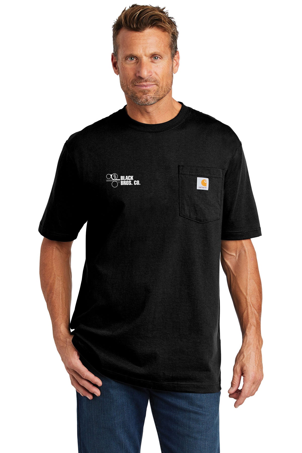 Carhartt Workwear Custom Pockets T-Shirts, Black [Black Bros Co]
