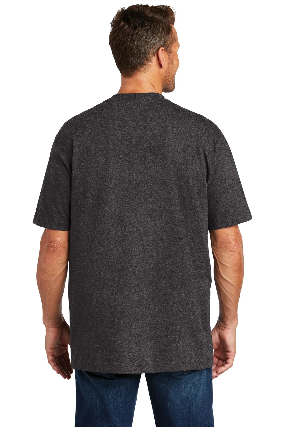 Carhartt Workwear Custom Pockets T-Shirts, Carbon Heather [Calvada Surveying Inc]