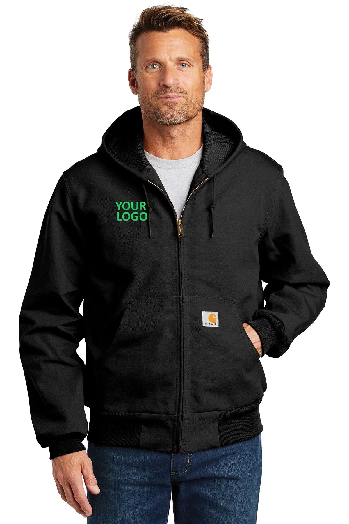 Carhartt Thermal-Lined Duck Custom Jackets, Black [Williams Realty & Building Company]