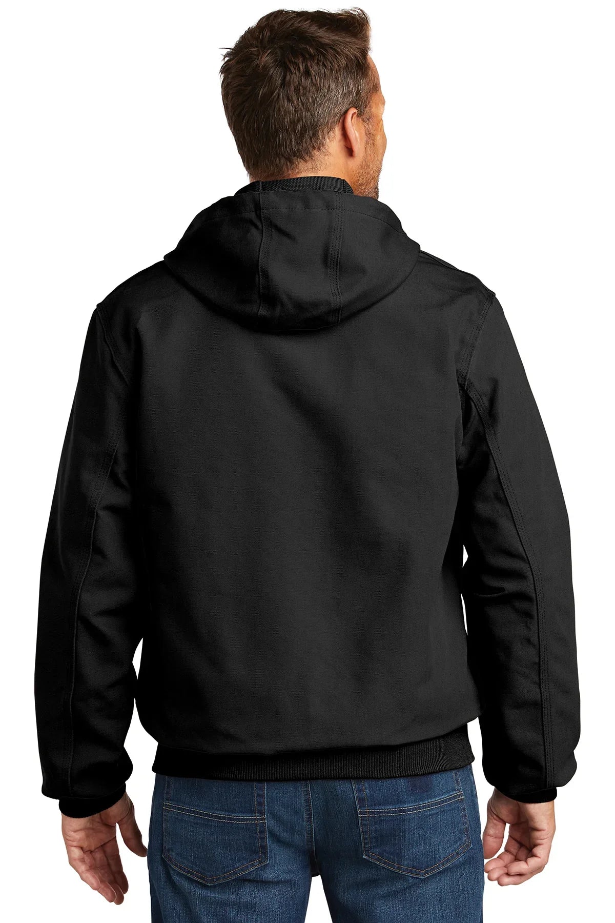 Carhartt Thermal-Lined Duck Custom Jackets, Black [Calvada Surveying Inc]