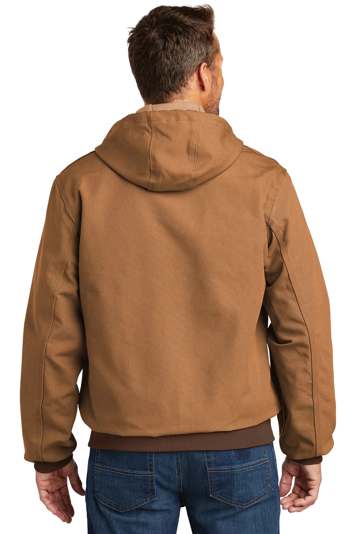 Carhartt Thermal-Lined Duck Custom Jackets, Carhartt Brown [Simple Construction]