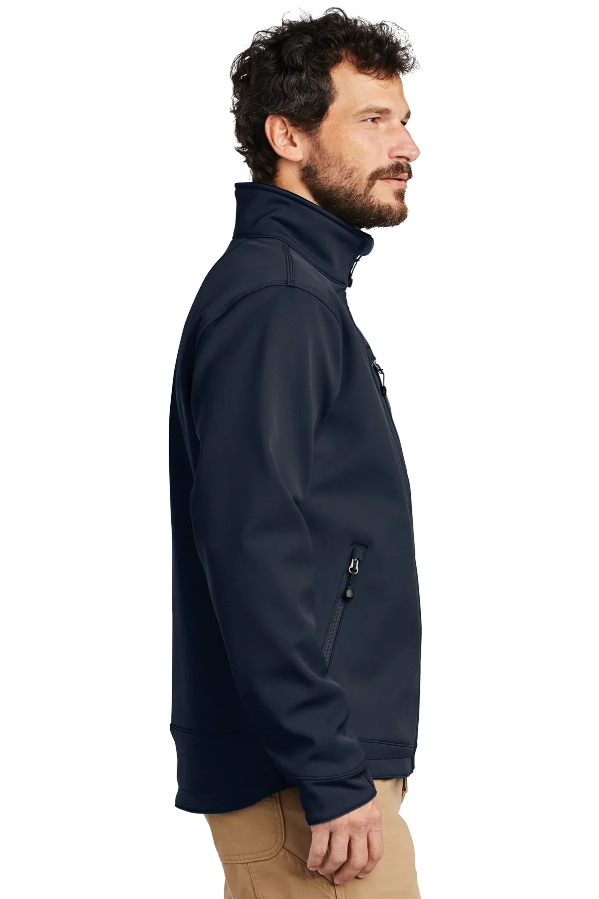 Carhartt Crowley Branded Soft Shell Jackets, Navy [AllEarth Renewables]