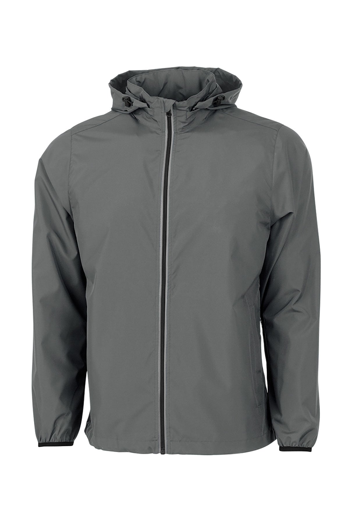 Charles River Pack-N-Go Full Zip Reflective Custom Jackets, Grey