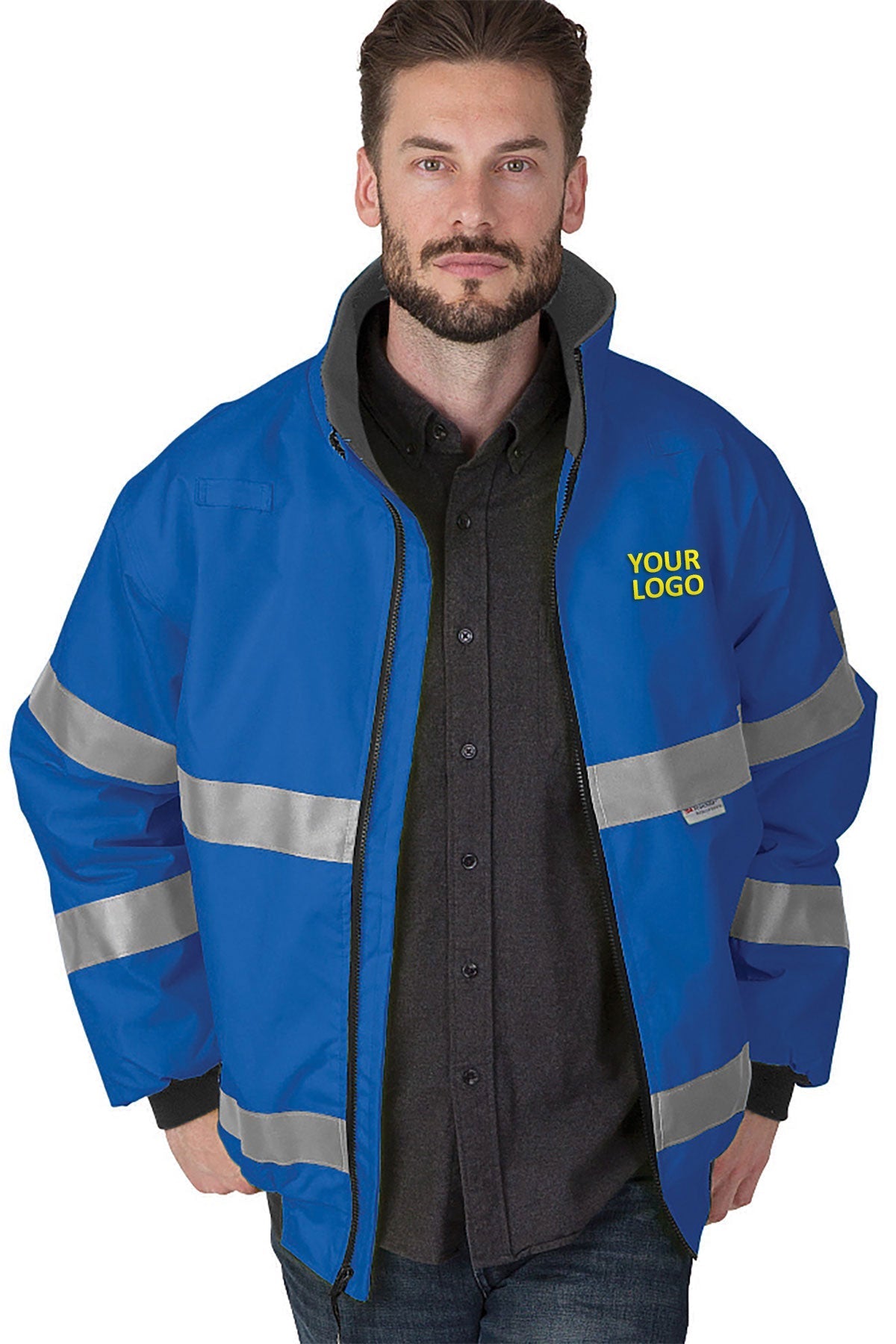 Charles River Signal Hi-Vis Custom Jackets, Royal/Reflective [Maheen Khalid]