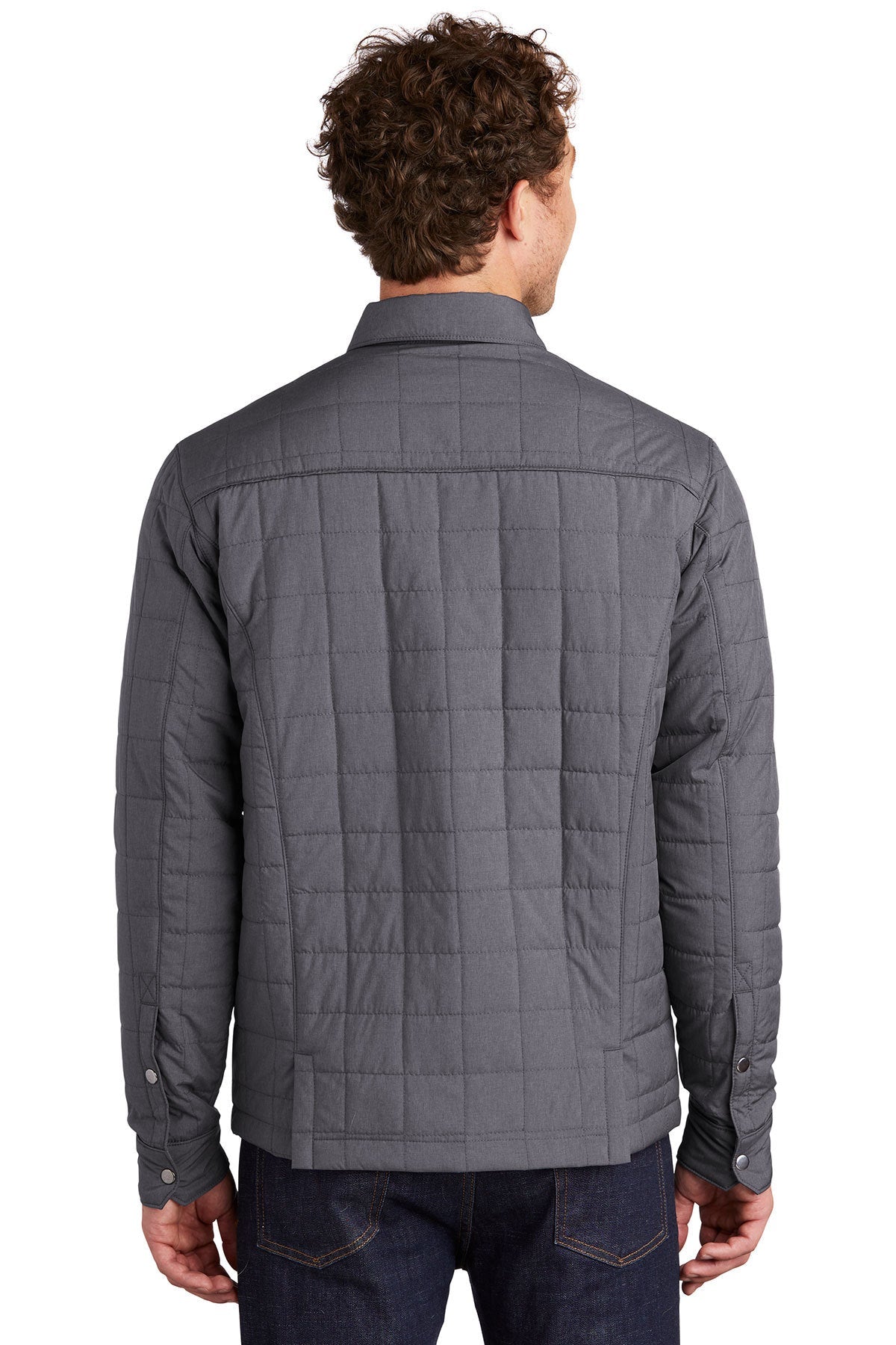 Eddie Bauer Branded Shirt Jackets, Charcoal Grey Heather [Labenz & Associates]