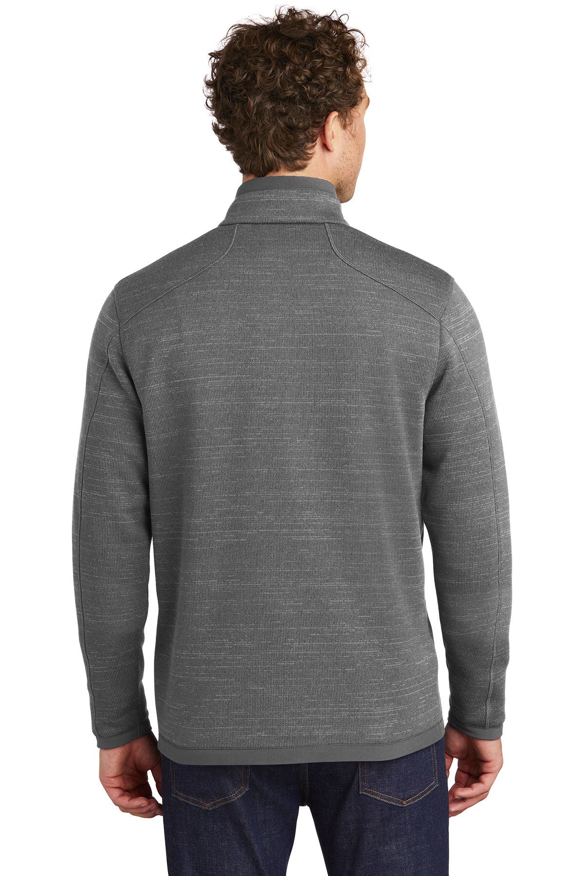 Eddie Bauer Cutsom Fleece Quarter Zips, Dark Grey Heather [FORT Robotics]