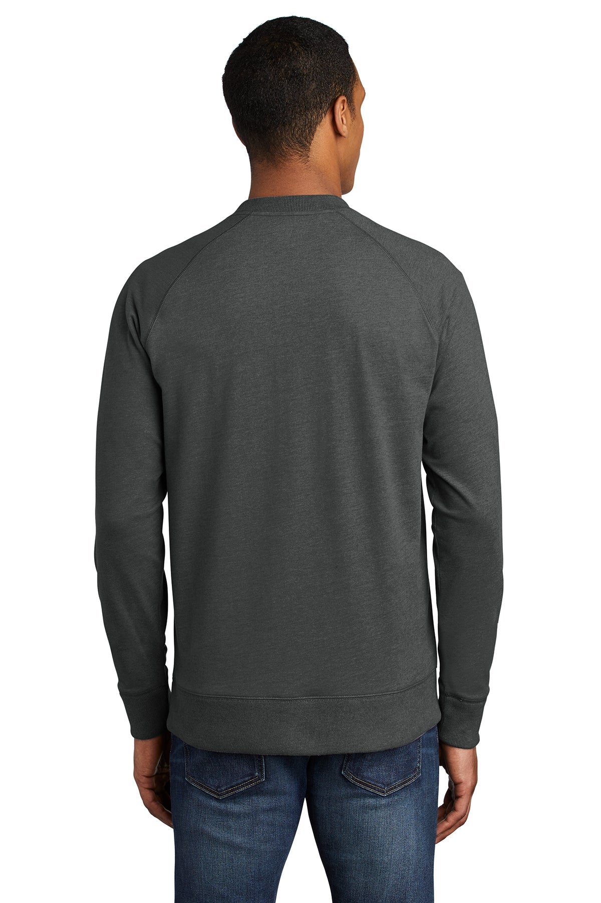 New Era Sueded Cotton Blend Custom Quarter Zips, Black Heather [ASI]
