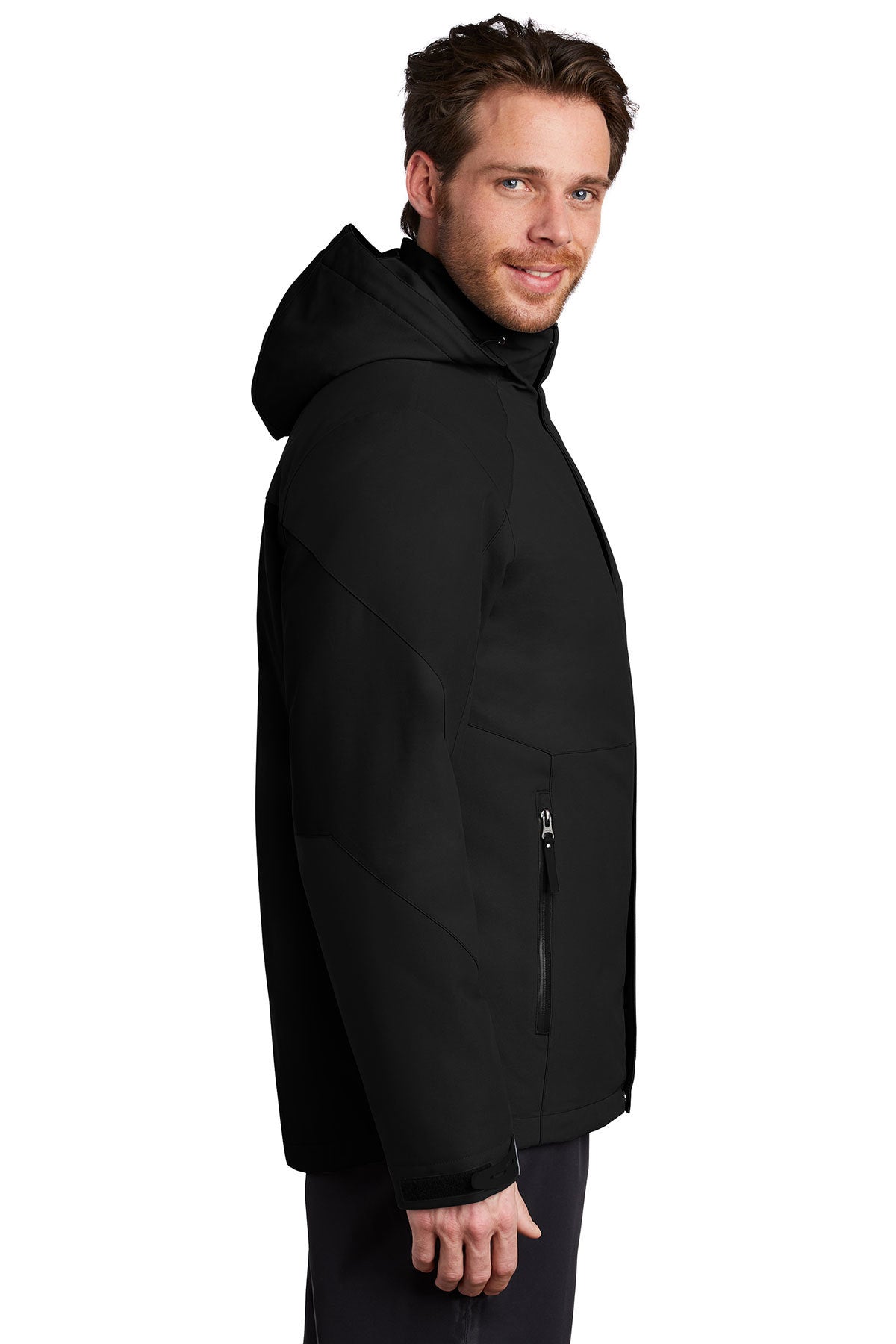 Port Authority Insulated Waterproof Custom Tech Jackets, Deep Black [Transition Franchise Brands]