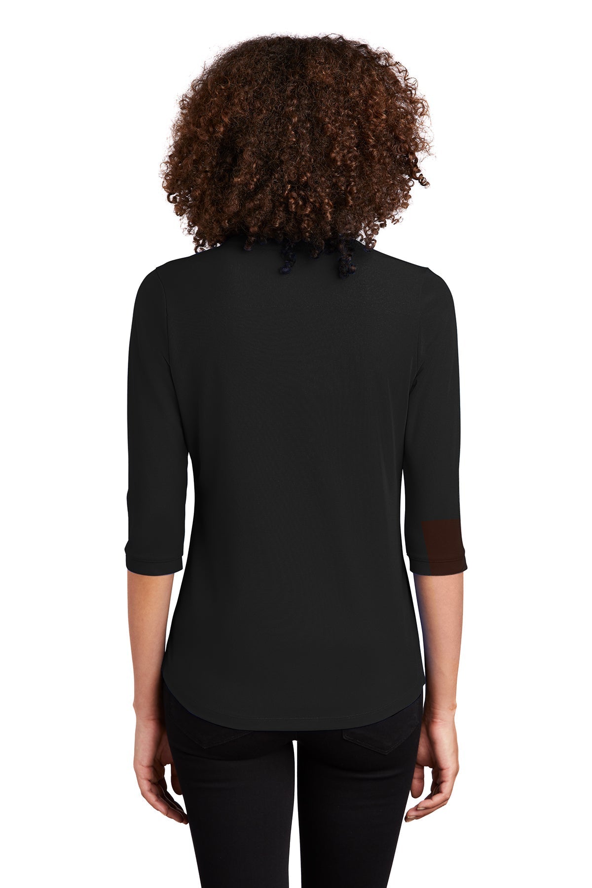 OGIO Ladies Jewel Branded Henleys, Blacktop [Milford Mining Company Utah]