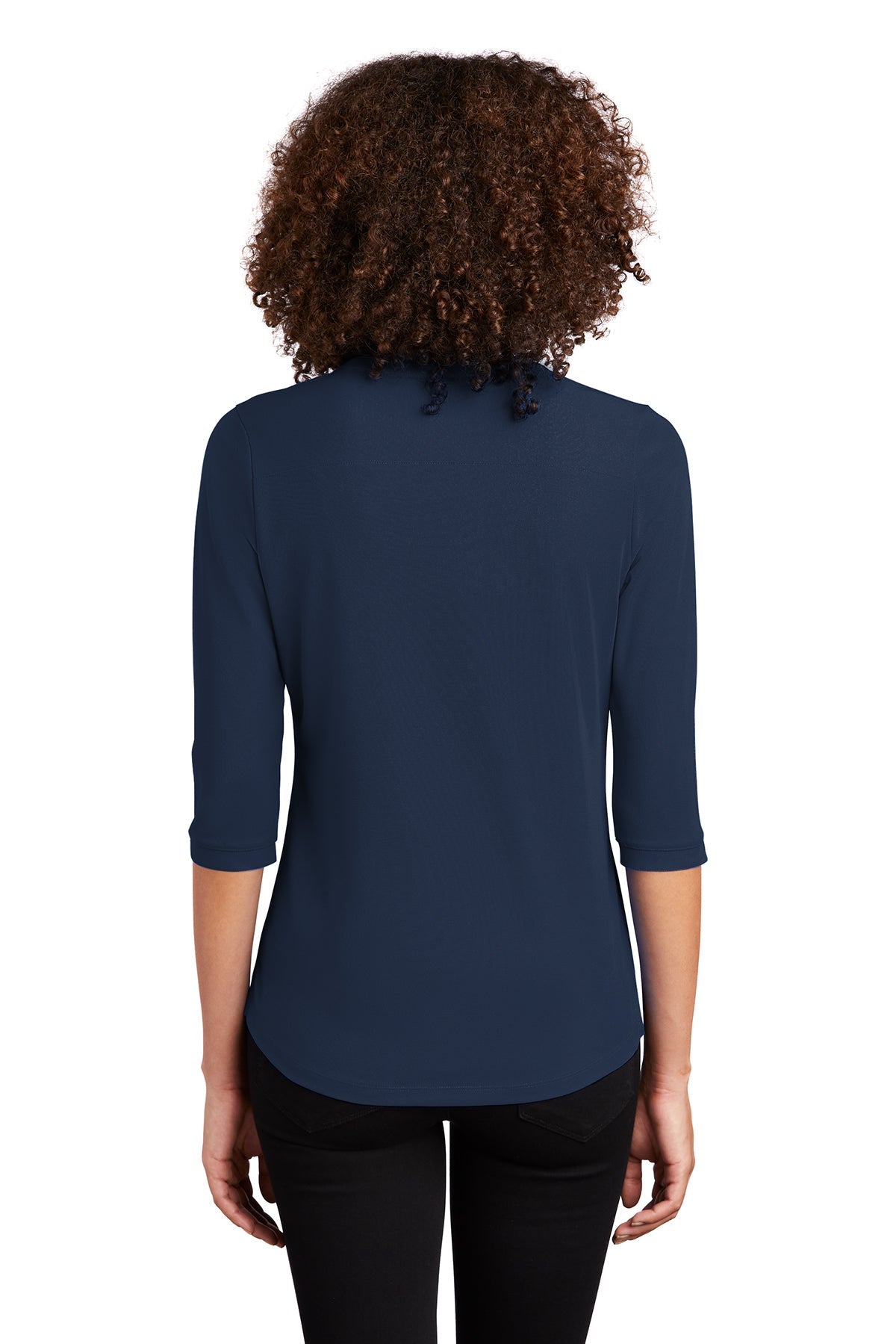 OGIO Ladies Jewel Branded Henleys, Navy [State Bank of Toledo]