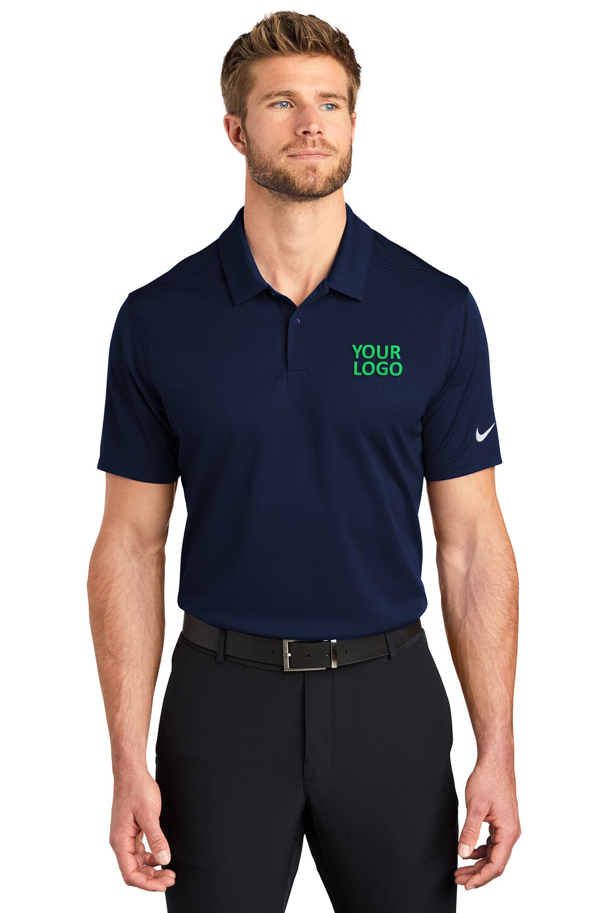 Nike Dry Essential Customized Polos, Midnight Navy [River Valley School]