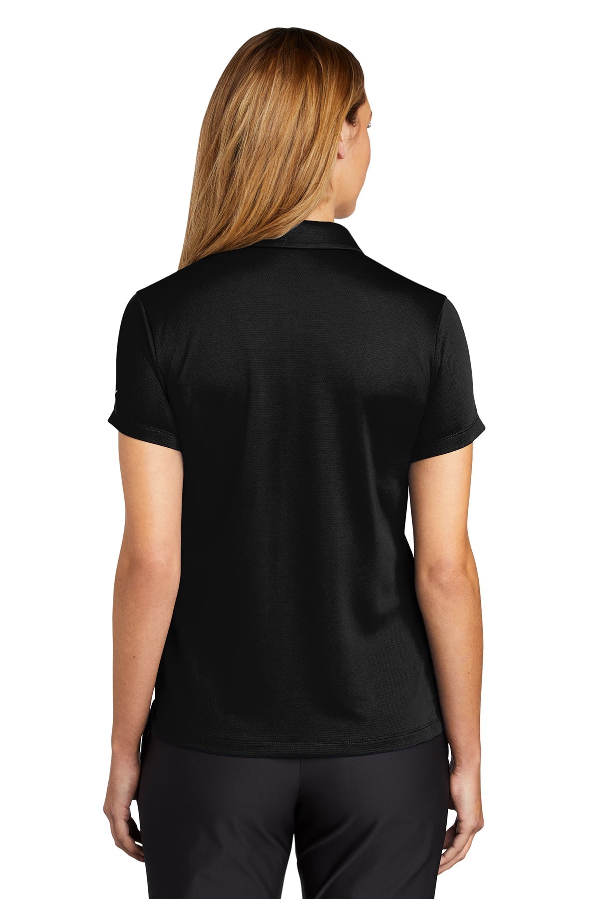 Nike Ladies Dry Essential Customized Polos, Black [Veza Manufacturing]