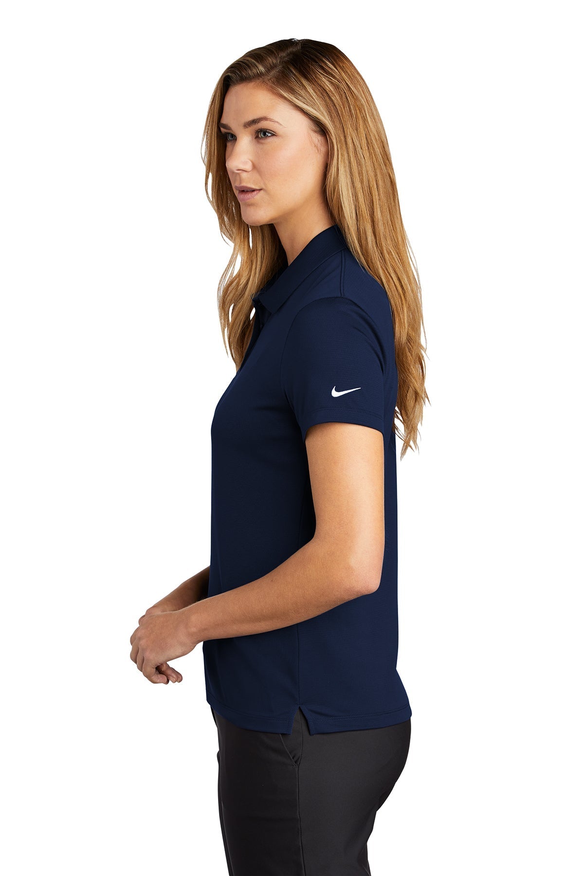 Nike Ladies Dry Essential Customized Polos, Midnight Navy [Zura Bio]