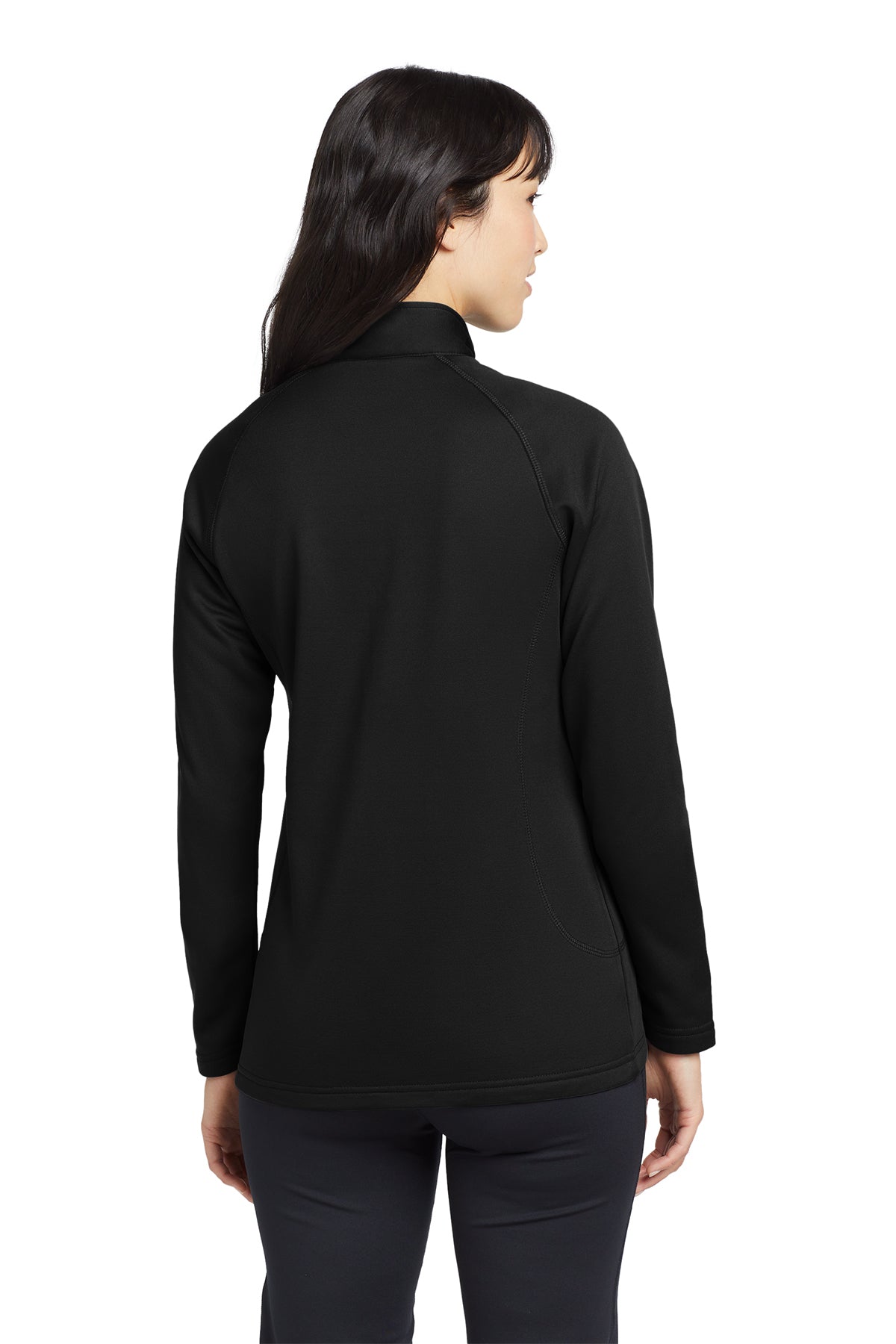 Eddie Bauer Ladies Smooth Fleece Custom Layer Jackets, Black [Ware2Go]