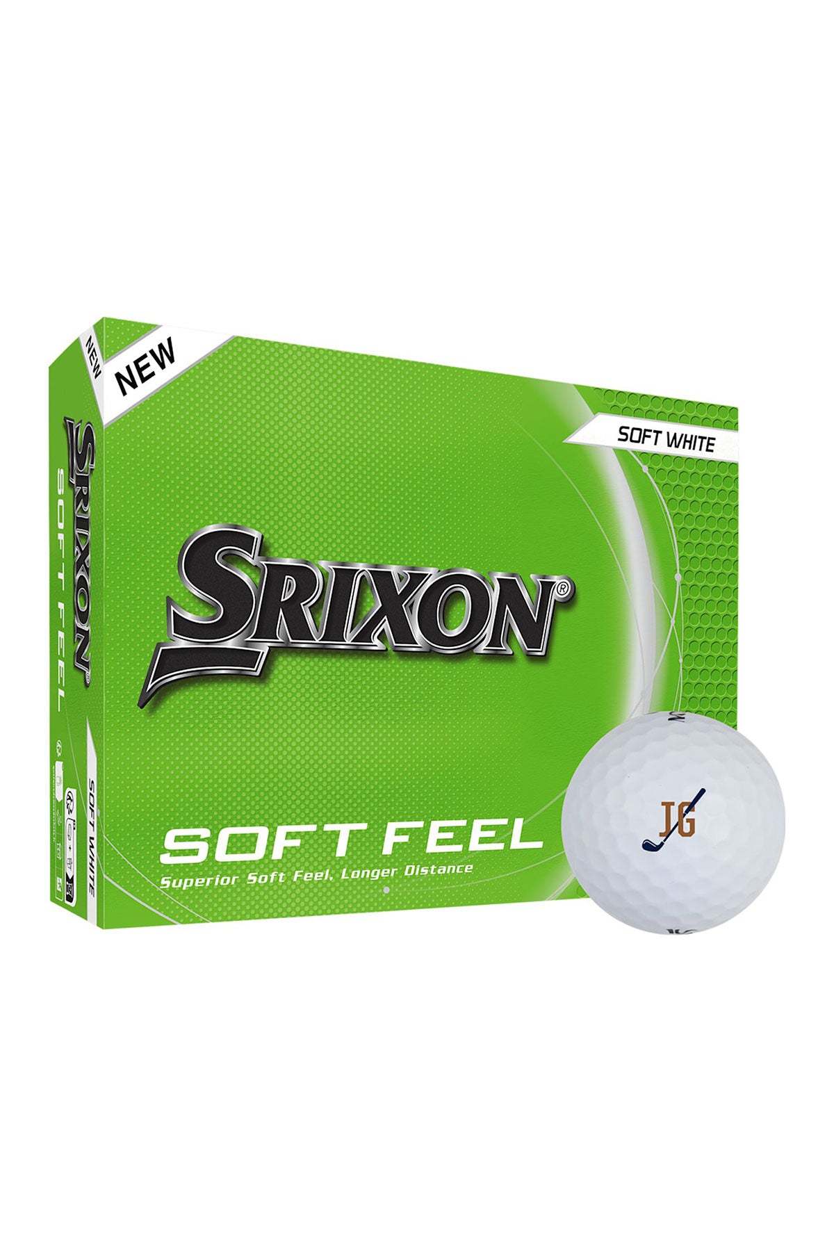 Srixon Soft Feel Custom Golf Balls-12 Pack, White