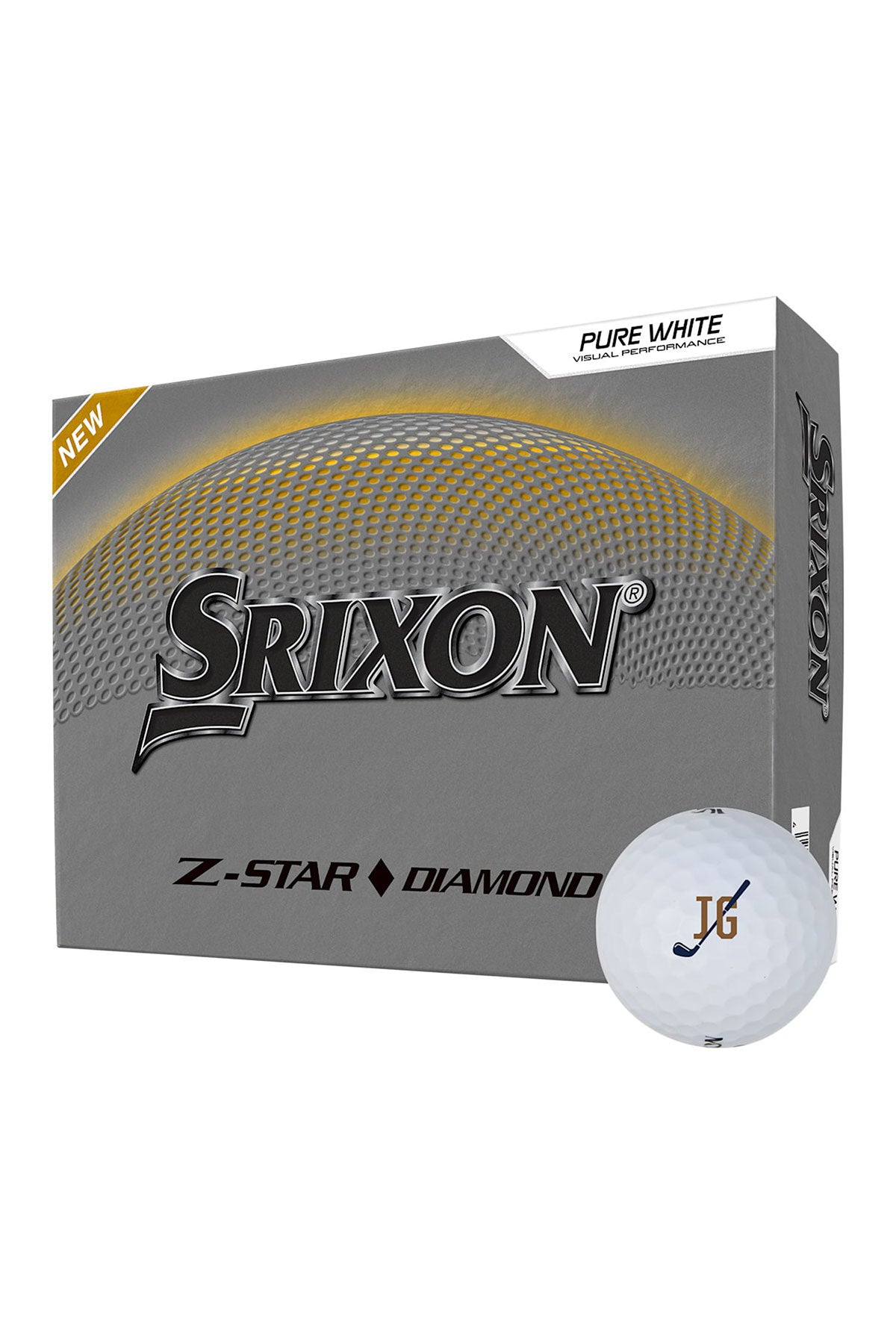 Srixon Z-Star Diamond Custom Golf Balls-12 Pack, White