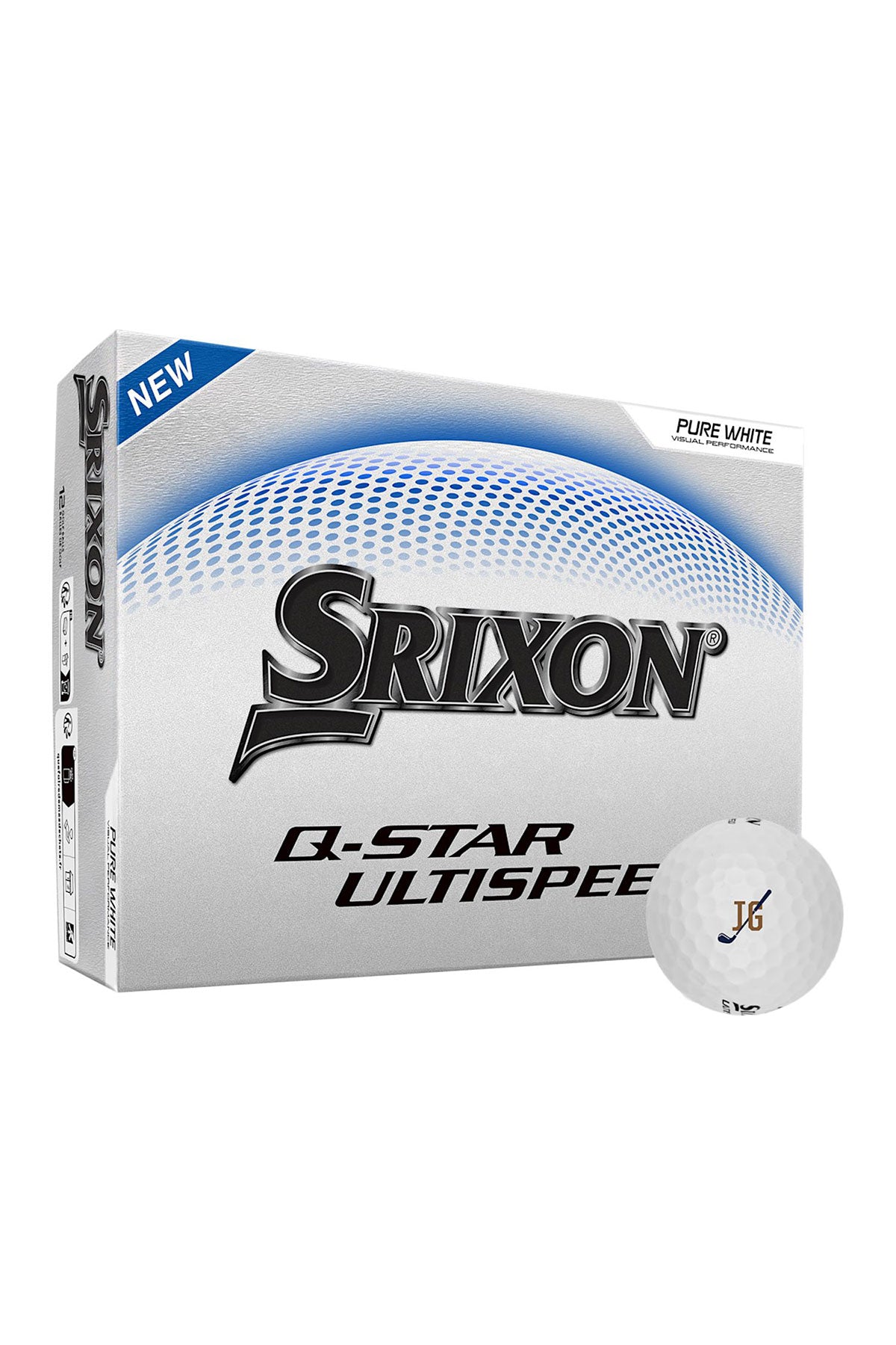 Srixon Q-Star Ultispeed Custom Golf Balls-12 Pack, White