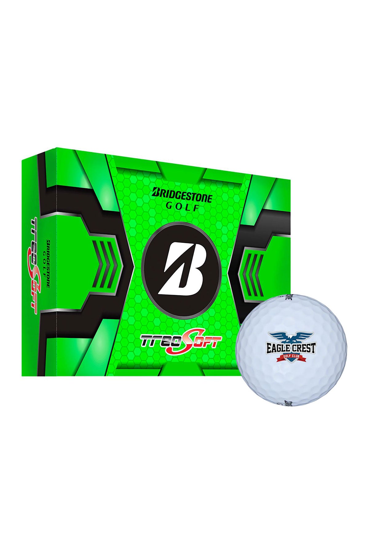 Bridgestone TreoSoft Custom Golf Balls-12 Pack, White