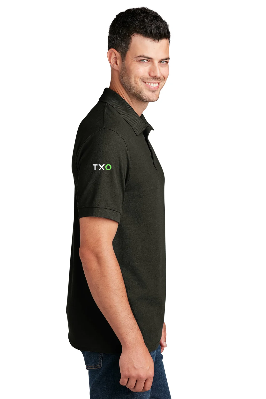 Port & Company Pique Polo, Jet Black [TXO]