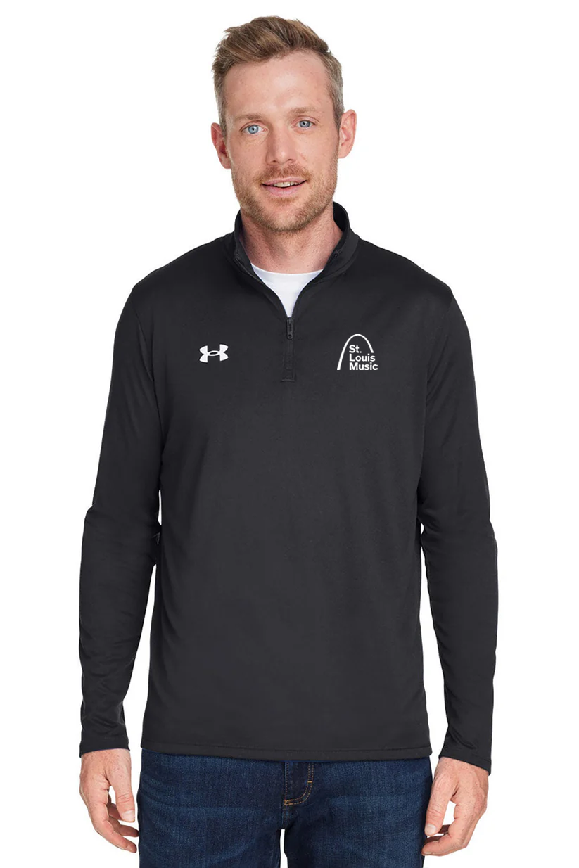 Under Armour Men's Tech Quarter-Zip, Black [St Louis Music]